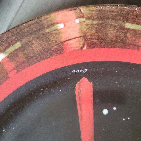 Set Of 2 Cypress Home Cardinal Plates 10.5" Diameter Ceramic Dinnerware Christma - Picture 3 of 7